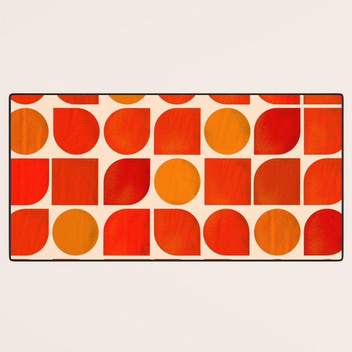 Fun Geometry - Mid-century abstract Desk Mat Gallery Image 3