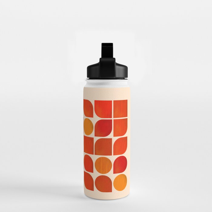 Fun Geometry - Mid-century abstract Water Bottle Gallery Image 2