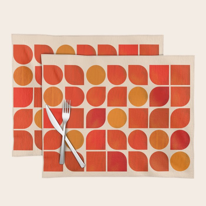 Fun Geometry - Mid-century abstract Placemat Gallery Image 1