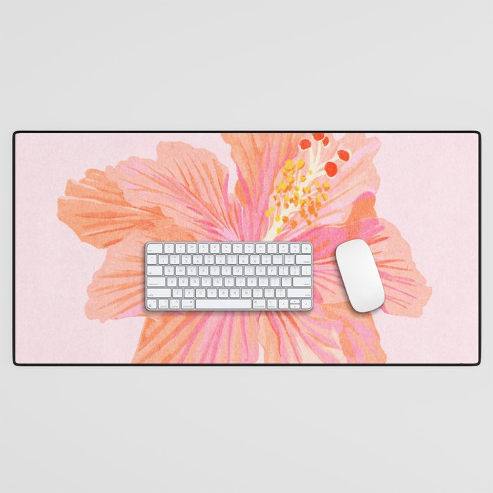 Hibiscus Flower Desk Mat Gallery Image 1