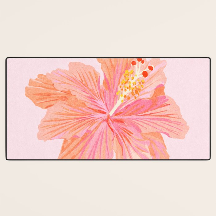 Hibiscus Flower Desk Mat Gallery Image 3