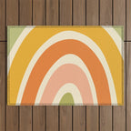 Retro Rainbow Outdoor Rug Gallery Image 1