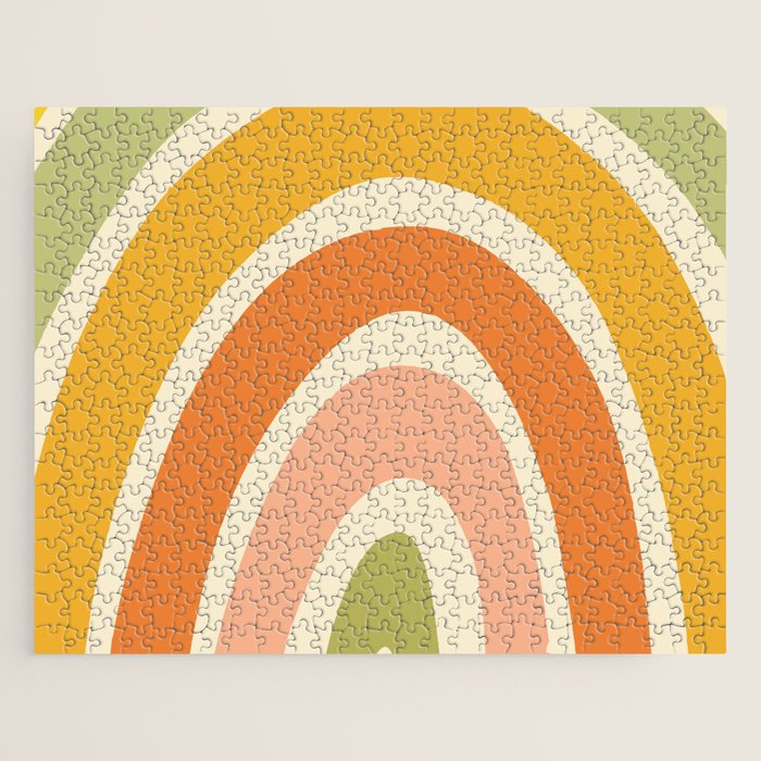 Retro Rainbow Jigsaw Puzzle Gallery Image 1