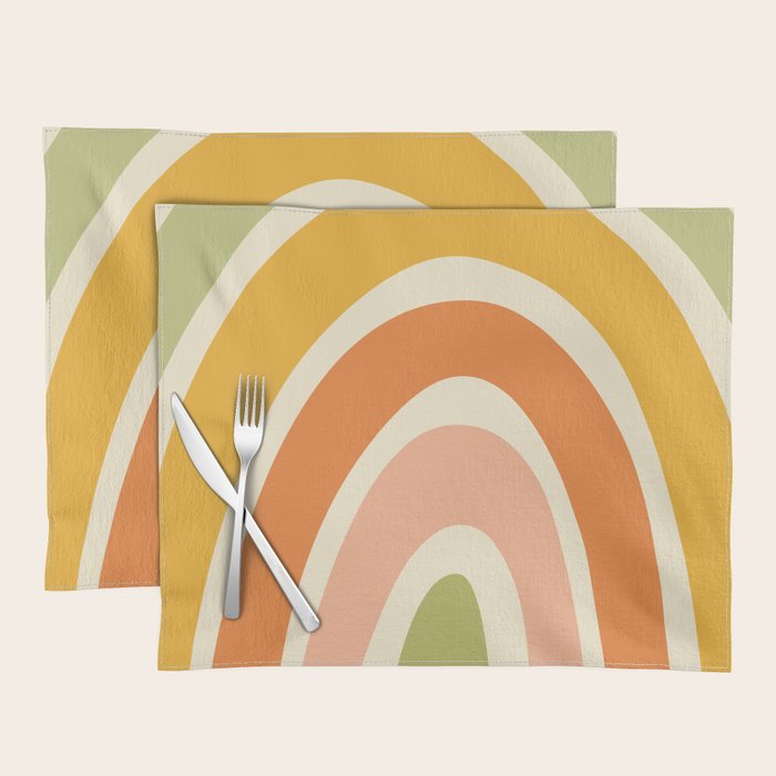 Retro Rainbow Placemat Gallery Image 1