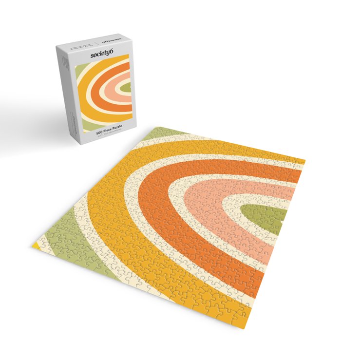 Retro Rainbow Jigsaw Puzzle Gallery Image 2