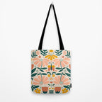 Pretty Floral - Earth Colors Tote Bag Gallery Image 2