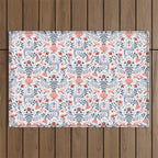 Folk Art Christmas Outdoor Rug Gallery Image 1