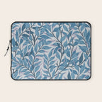 Romantic Botanica - Foliage in Light Blue Laptop Sleeve Gallery Image 1