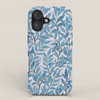 Romantic Botanica - Foliage in Light Blue iPhone Case Gallery Image 1