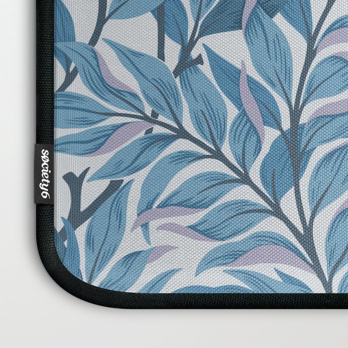 Romantic Botanica - Foliage in Light Blue Laptop Sleeve Gallery Image 3