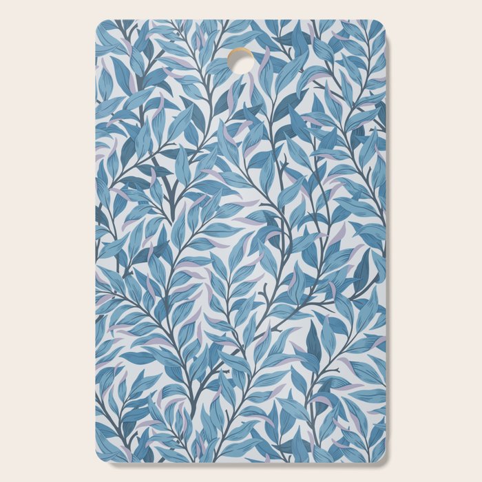 Romantic Botanica - Foliage in Light Blue Cutting Board Gallery Image 1