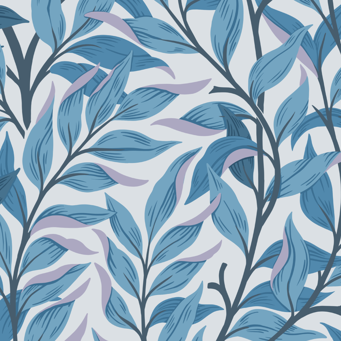 Romantic Botanica - Foliage in Light Blue Coffee Mug Gallery Image 2