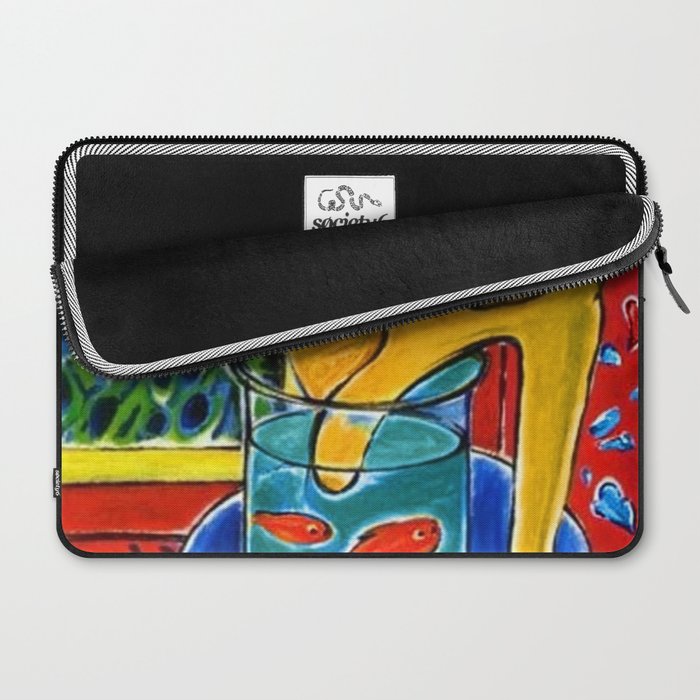 Henri Matisse - Cat With Red Fish still life painting Laptop Sleeve Gallery Image 2