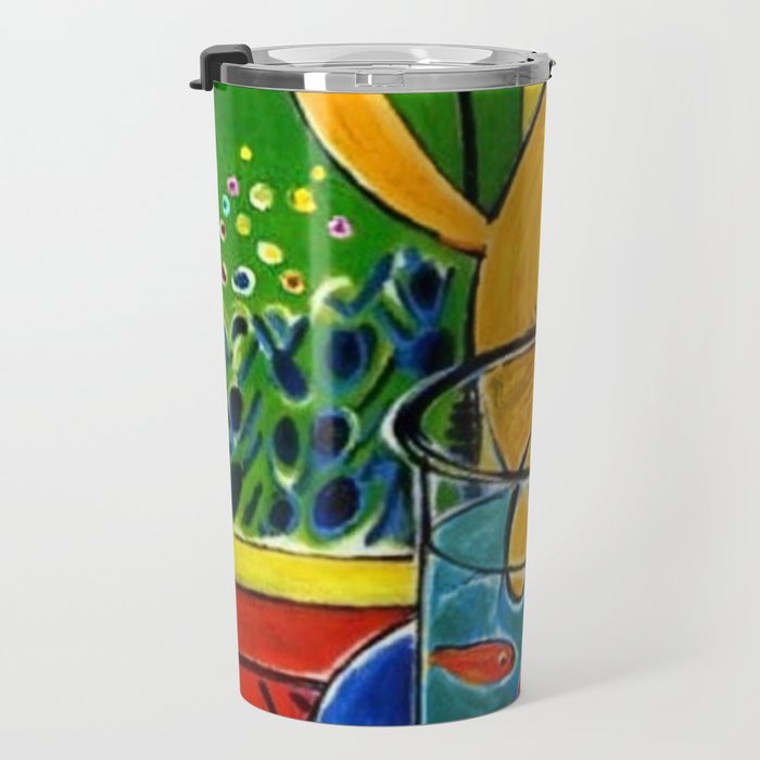 Henri Matisse - Cat With Red Fish still life painting Travel Mug Gallery Image 3