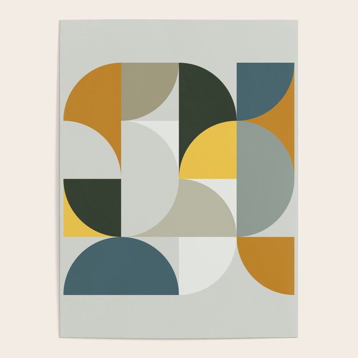 Mid Century Geometric 13 Poster Gallery Image 1