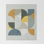 Mid Century Geometric 13 Throw Blanket Gallery Image 2