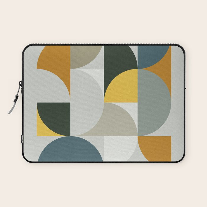 Mid Century Geometric 13 Laptop Sleeve Gallery Image 1