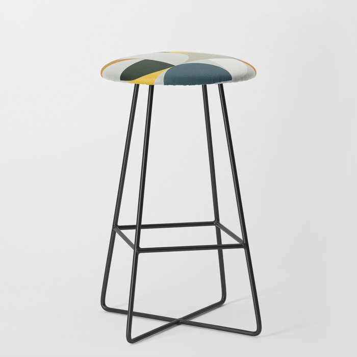 Mid Century Geometric 13 Stool Gallery Image 1