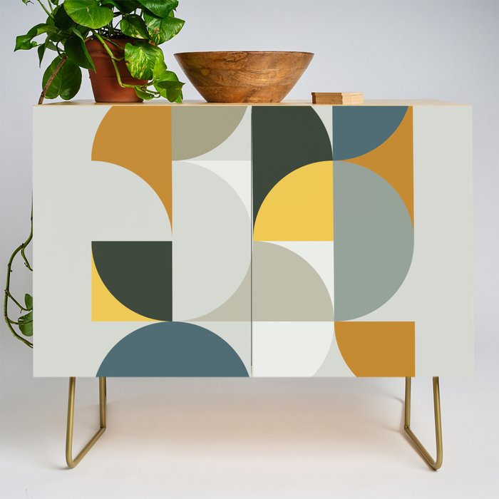 Mid Century Geometric 13 Credenza Gallery Image 1