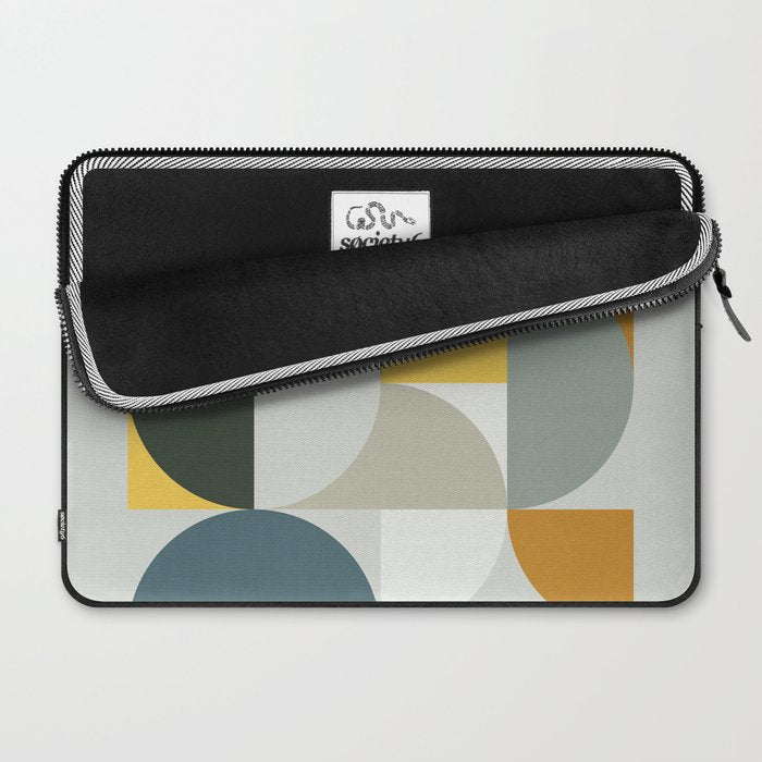Mid Century Geometric 13 Laptop Sleeve Gallery Image 2