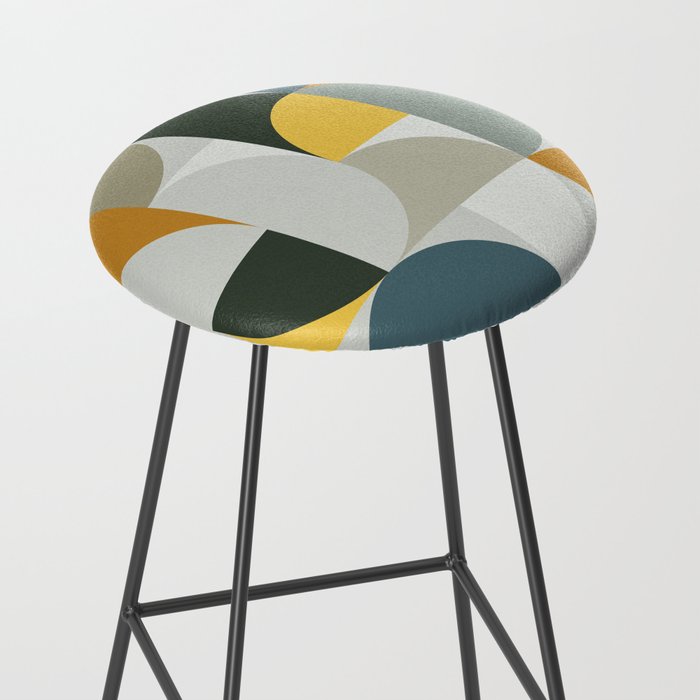 Mid Century Geometric 13 Stool Gallery Image 2