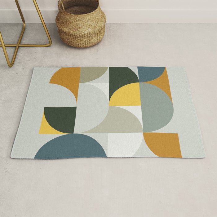 Mid Century Geometric 13 Rug Gallery Image 1