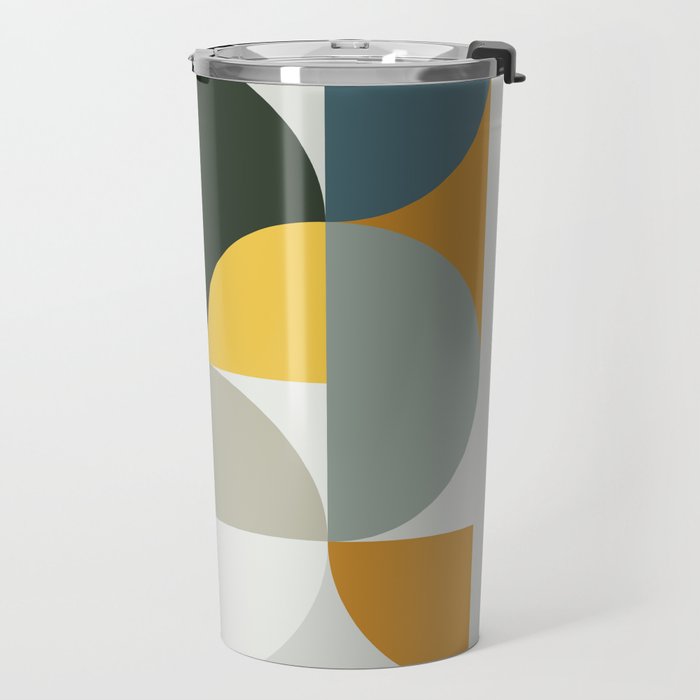 Mid Century Geometric 13 Travel Mug Gallery Image 2