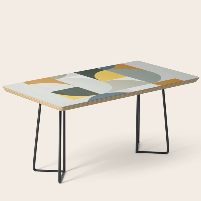 Mid Century Geometric 13 Coffee Table Gallery Image 1