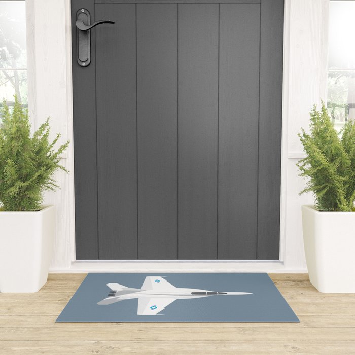 F-18 Super Hornet Jet Aircraft - Slate Welcome Mat Gallery Image 3