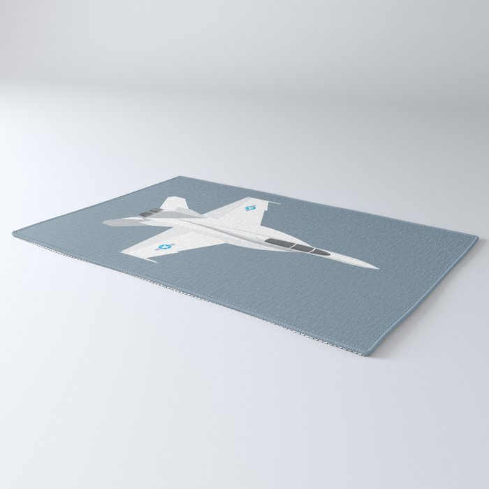 F-18 Super Hornet Jet Aircraft - Slate Rug Gallery Image 3