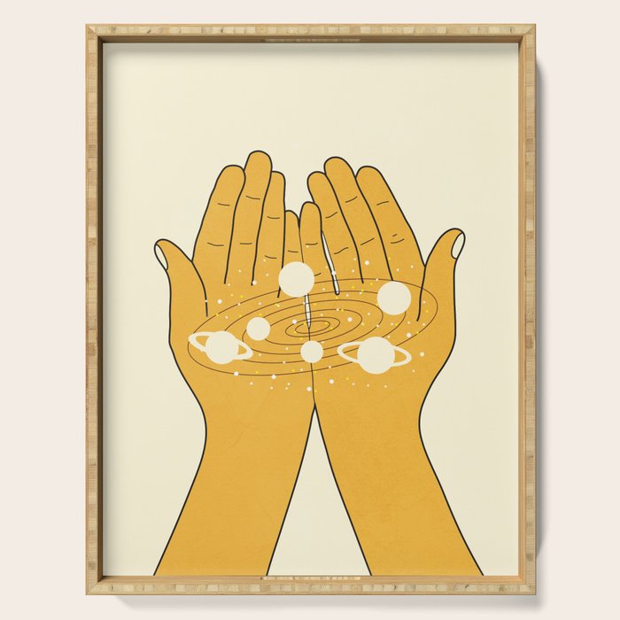 Universe in My Hands Serving Tray Gallery Image 1