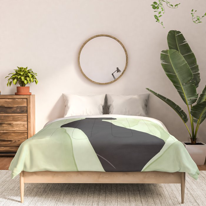Black Panther in Sansevieria Comforter Gallery Image 3