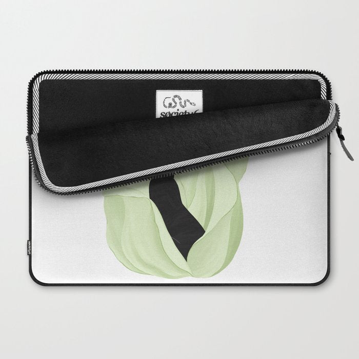 Black Panther in Sansevieria Laptop Sleeve Gallery Image 2