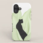 Black Panther in Sansevieria iPhone Case Gallery Image 1