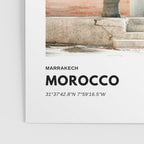 Marrakech Morocco coordinates poster | Pastel travel photography  Poster Gallery Image 3