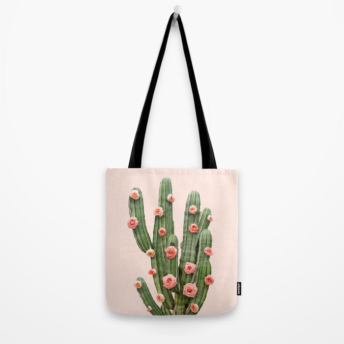 CACTUS AND ROSES Tote Bag Gallery Image 2