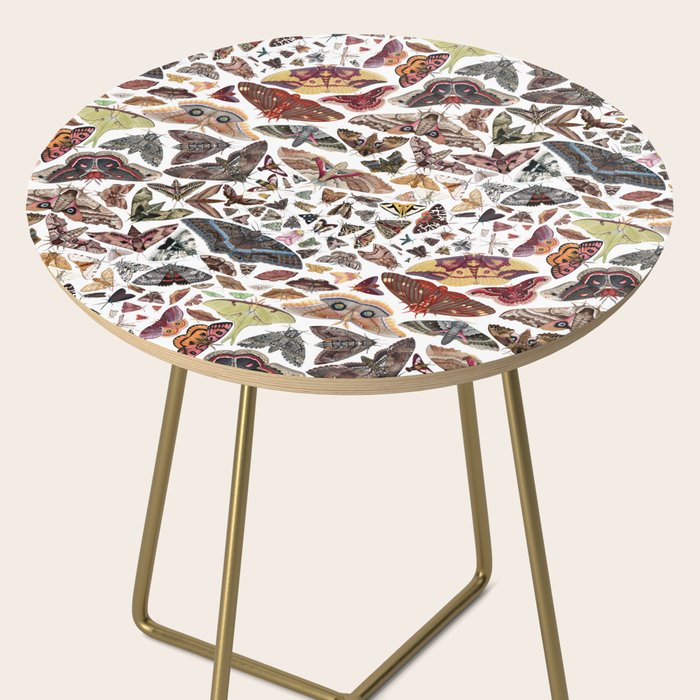 Moths of North America Pattern Side Table Gallery Image 2