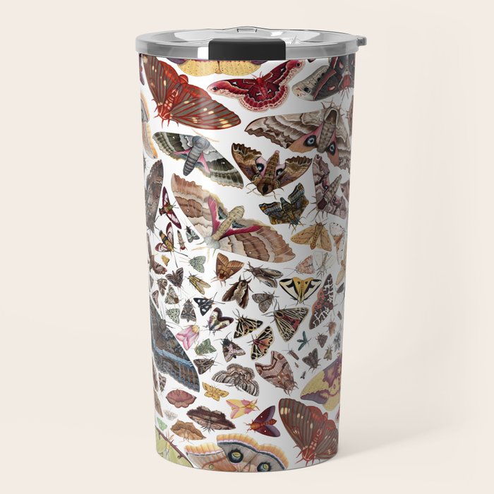 Moths of North America Pattern Travel Mug Gallery Image 1