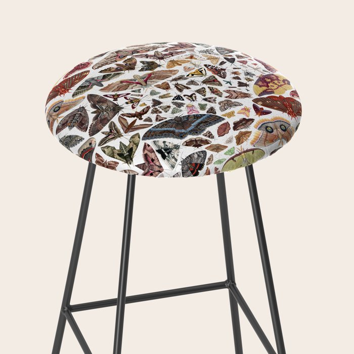 Moths of North America Pattern Stool Gallery Image 2