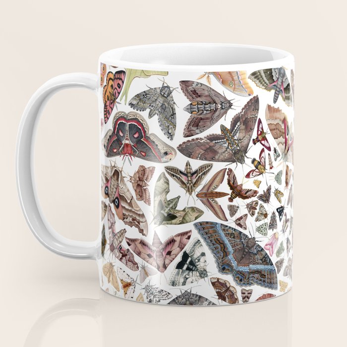 Moths of North America Pattern Coffee Mug Gallery Image 3