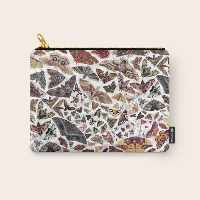 Moths of North America Pattern Carry All Pouch Gallery Image 1