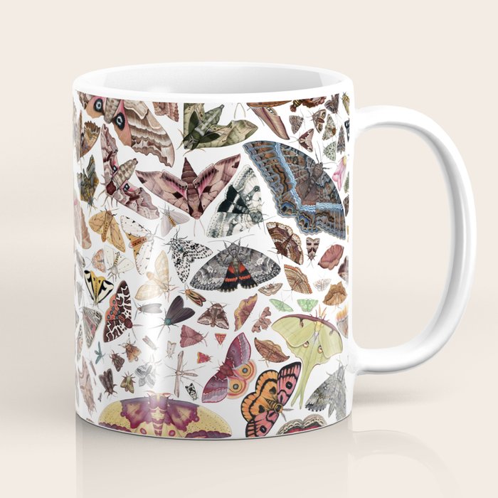 Moths of North America Pattern Coffee Mug