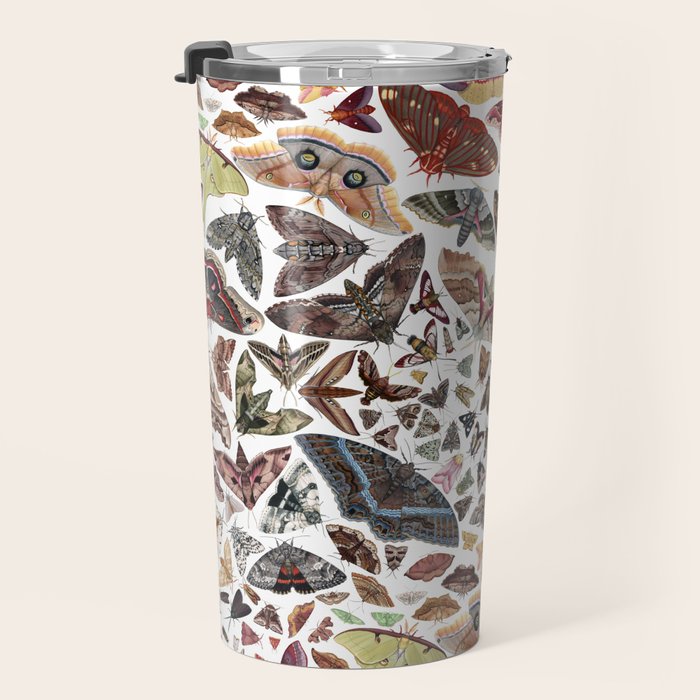Moths of North America Pattern Travel Mug Gallery Image 3