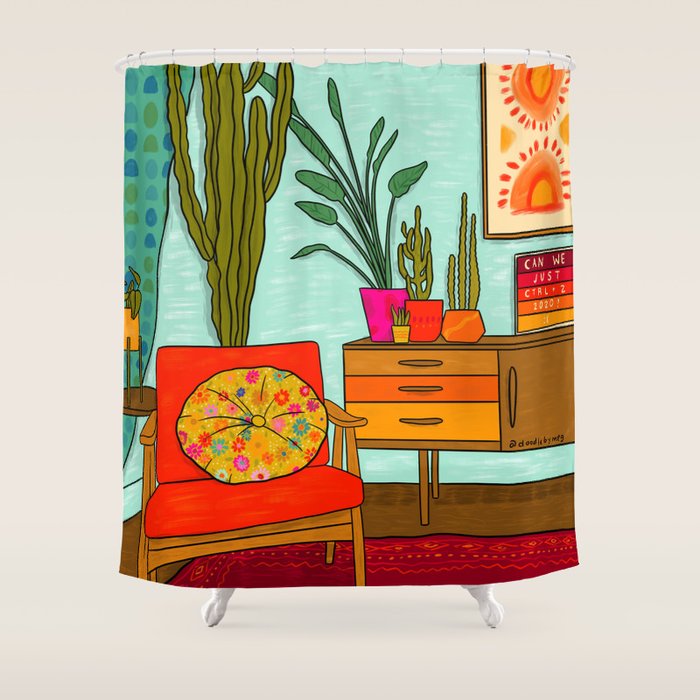 Ctrl + Z Shower Curtain Gallery Image 1