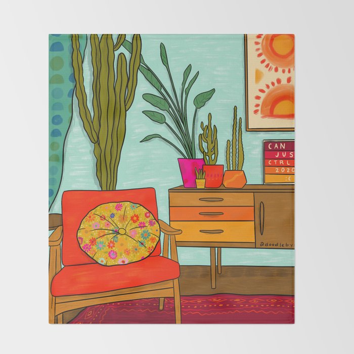 Ctrl + Z Throw Blanket Gallery Image 2