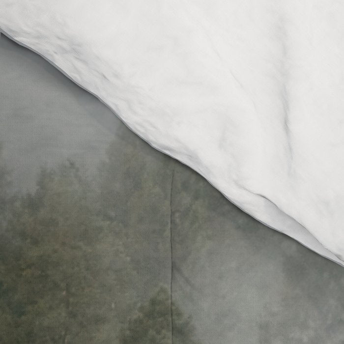 Pacific Northwest Foggy Forest Comforter Gallery Image 4