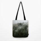 Pacific Northwest Foggy Forest Tote Bag Gallery Image 2