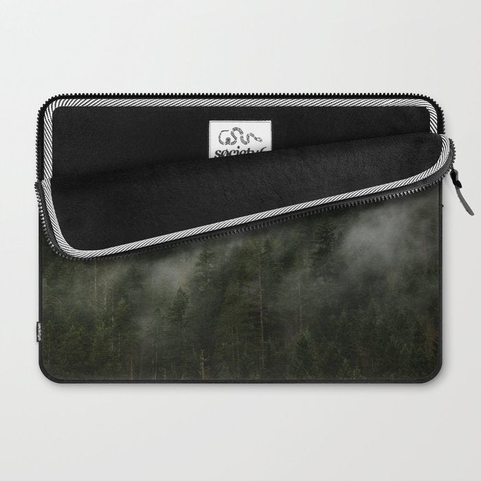 Pacific Northwest Foggy Forest Laptop Sleeve Gallery Image 2