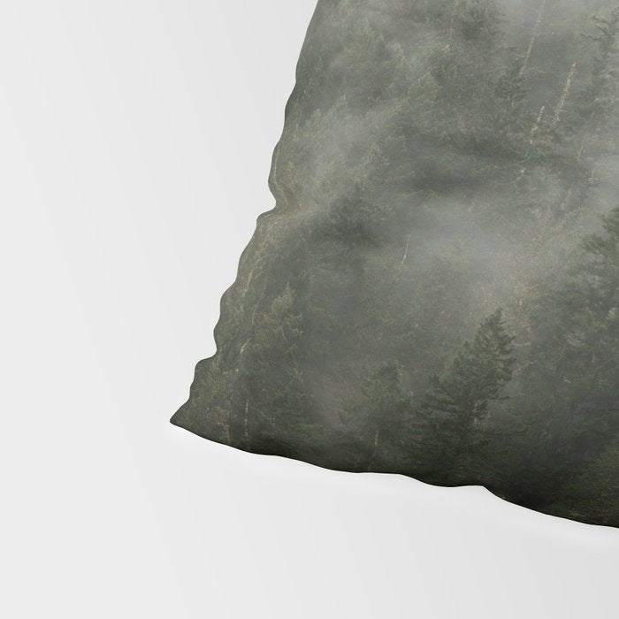 Pacific Northwest Foggy Forest Pillow Sham Gallery Image 4