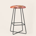 Diverse happy people face doodle pattern Stool Gallery Image 1